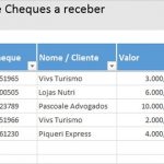 controle de cheques recebidos e a receber - pré-datados, emitidos, repassados modelo excel