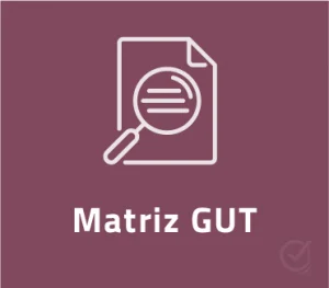 Planilha Matriz GUT em Excel - gravidade urgencia tendencia